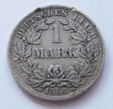 1 Mark Deutsches Reich 1904 F Silber 900 5,52g Ø2,4cm