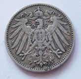 1 Mark Deutsches Reich 1904 F Silber 900 5,52g Ø2,4cm