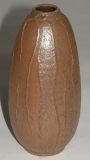 Design Keramikvase braun-grau-glänzend mit Aderstruktur 16cm (N)