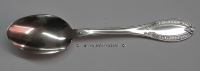 6 Mokkalöffel Espressolöffel Silber 800 wohl Italien feines Muster 9,6cm (N)