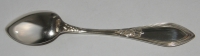 Jugendstil Mokka Löffel Silber 800 Köberlin floral 10,7cm (N)