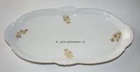 Königskuchenplatte Rosenthal Sanssouci Goldbouquet 36x17 (N)