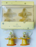 Villeroy & Boch Mini Flower Bells gelbe Blüte Deko 2 Glocken (N)