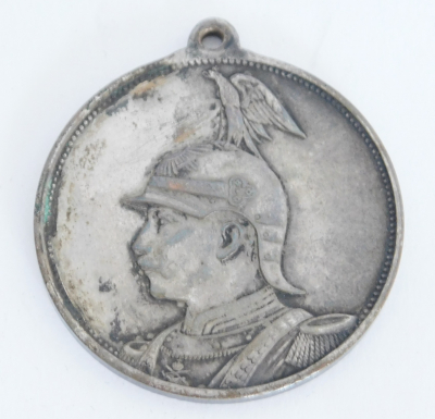 Medaille Preussen 2. Hannov. Infanterie Regiment 77 1913 Hannover Ø3,5cm