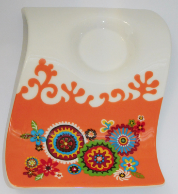 Villeroy & Boch New Wave Partyplate Untertasse Samba für Espresso 17x12 (N)