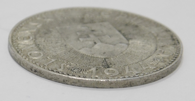 10 Kronen Slowakei 1944 Pribina Silber 500 6,9g 2,9cm