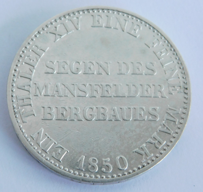 Ausbeutetaler 1 Thaler 1850 A Friedr. Wilhelm IV Preussen Silber 750 22g