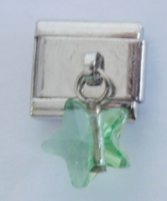 Original Nomination Modul 9mm Dangle grüner Stern