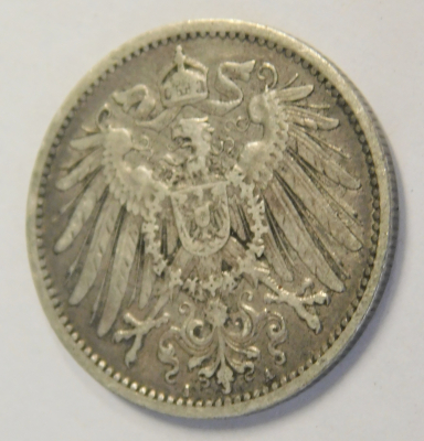 1 Mark Deutsches Reich 1902 A Silber 900 5,47g Ø2,4cm