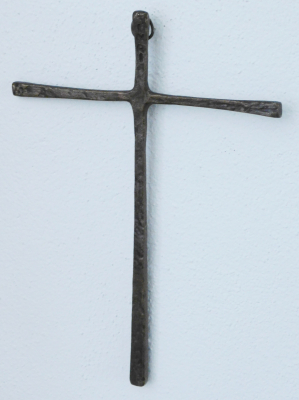 Bronze Kreuz Wandkreuz Inri reliefiert 23,5x16,5cm (N)