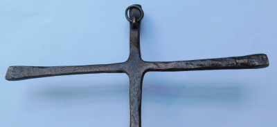 Bronze Kreuz Wandkreuz Inri reliefiert 23,5x16,5cm (N)