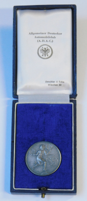 Medaille ADAC Für Verdienste sporlicher Organisation Silber 925 3,2cm in Etui