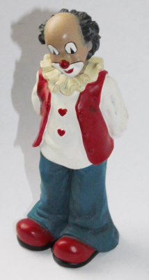 Original Gilde Figur Clown mit Liebesbrief stehend 9cm #19