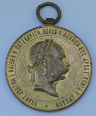 Kriegsmedaille Österreich Kaiser Franz Joseph I. 1873 Regierungsjubiläum (N)