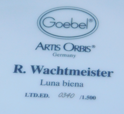 Große Vase Goebel Design Wachtmeister Luna biena Artis Orbis 22,5cm