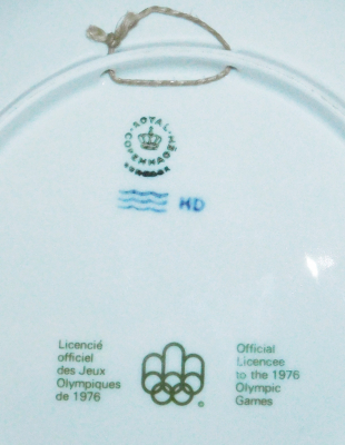 Wandteller Royal Copenhagen Olympiade Montreal 1976 Ø20,5cm #1329