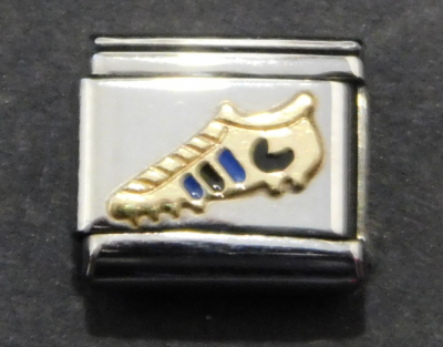 Original Nomination Modul Classic 9mm Gold Emblem Fußballschuh Email (N)