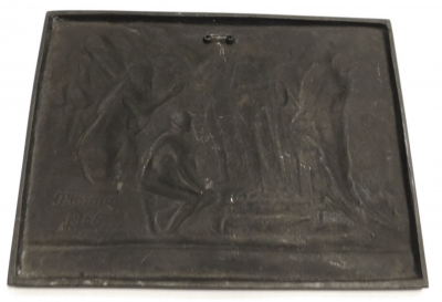 Buderus Eisenguß Relief Kunstguss Hippokrates Thomae 1966 Hillebrand 21,5x17cm