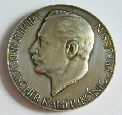 Silbermedaille Wilhelm II Preussen Thronrede 1914 Ich kenne keine Parteien mehr