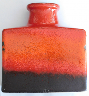 Keramikvase Scheurich 281-19 Art lava rot dunkelbraun-schwarz WGP 19cm