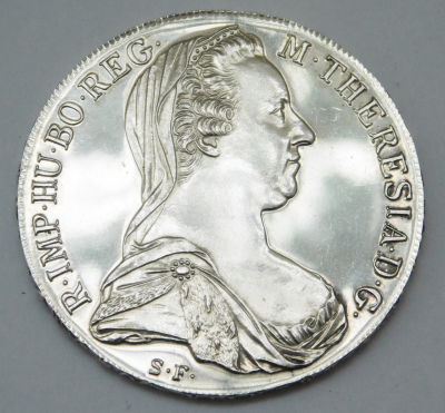 Theresientaler Silber 833 Maria Theresia Ø4cm 28g