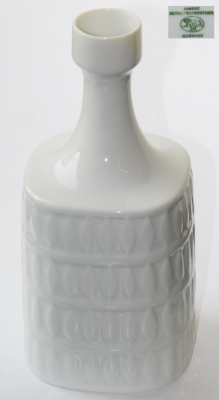 Vase Hutschenreuther Design Karl Scheid weiß 13cm #3