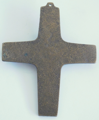 Kleines Bronze Kreuz Jesus 10,5x8,5cm (N)