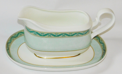 Heinrich Villeroy & Boch Villa Verde 1 Sauciere 2tlg. mit Unterteller (N)