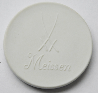 Medaille Plakette Meissen Papst Johannes Paul II. Bisquitporzellan weiß I. Wahl Ø4cm (N)