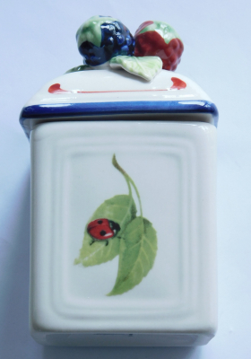 Villeroy & Boch kl. Vorratsdose Marmeladendose Cottage Charm Beeren Marienkäfer