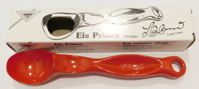 Eis Primo BMF Design Luigi Colani Eisportionierer Eislöffel rot 19cm