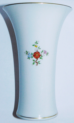 Vase Augarten Wien Bunte Chinoiserie Trompetenform 15,3cm (N)