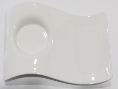 Villeroy & Boch New Wave Partyplate Untertasse weiß 20x14cm