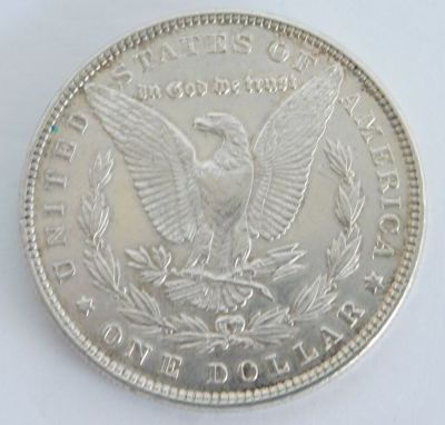 1 One Dollar $ 1887 Morgan USA Silber 900 26,7g Ø3,8cm