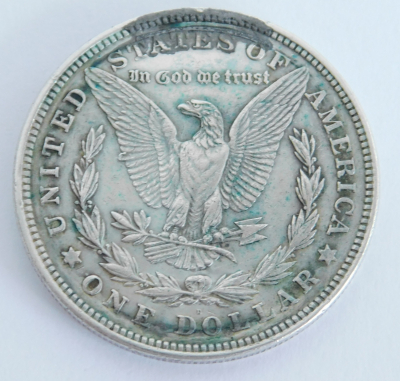 1 One Dollar $ 1921 Morgan USA D Denver Silber 900 26,7g Ø3,8cm