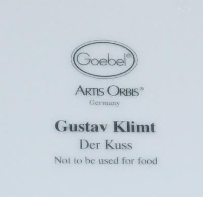 Schälchen Goebel Artis Orbis Gustav Klimt Der Kuss 13x13cm (N)