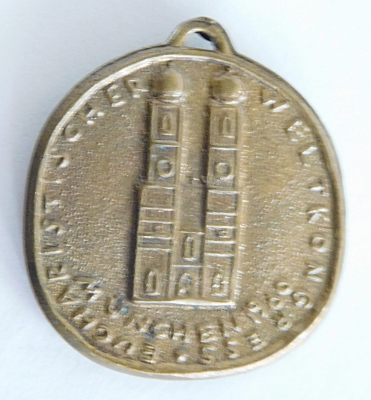 Pilgermedaille Anhänger Eucharistischer Weltkongress München 1960 Pro Mundi Vita