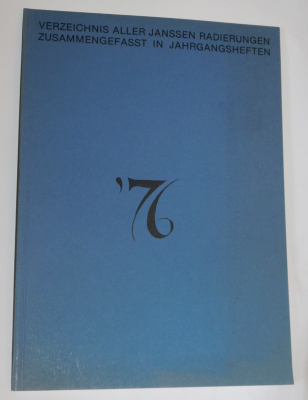 Horst Janssen Jahrgangsheft 1976 Radierungen Frielinghaus 1981 (N)