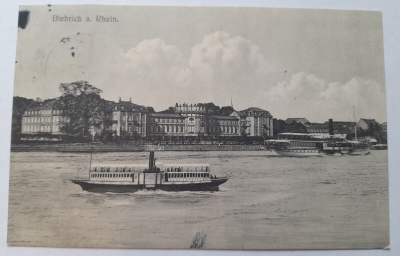 Alte PK AK Wiesbaden Biebrich am Rhein 1910