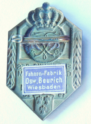 Orig. altes Abzeichen Enthüllung Gefallenen Denkmal Füsilier 80 Wiesbaden 1930