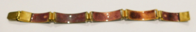 Vintage Armband Schibensky Emaille rot-blau-grün 17,5cm
