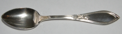 Jugendstil Mokka Löffel Silber 800 Köberlin floral 10,7cm (N)