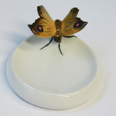 Kleine Schale mit buntem Schmetterling ENS Schälchen 8,5x7cm (N)