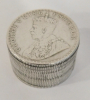 Münzdose Münzbox 1 Rupie 1918 1919 Britisch Indien Rupee India Silber 44,6g