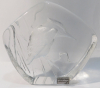 Glasblock Kristall Eisvogel Mats Jonasson Schweden signiert 12,5x12x3cm