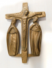 Bronze Kreuz Jesus Kreuzigung Maria Johannes 11,2x7,5cm